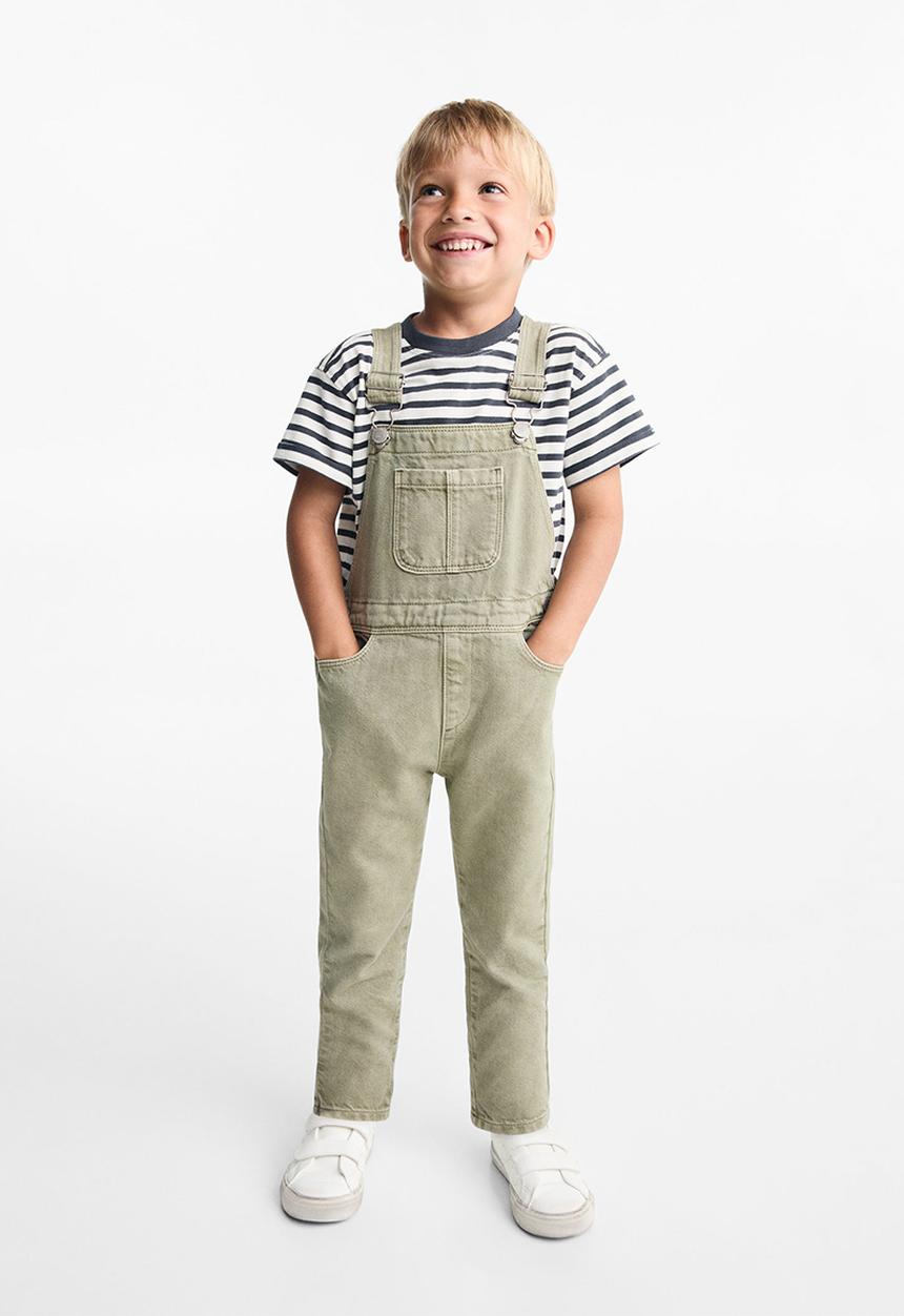 MANGO - Dungarees delos - beige/khaki