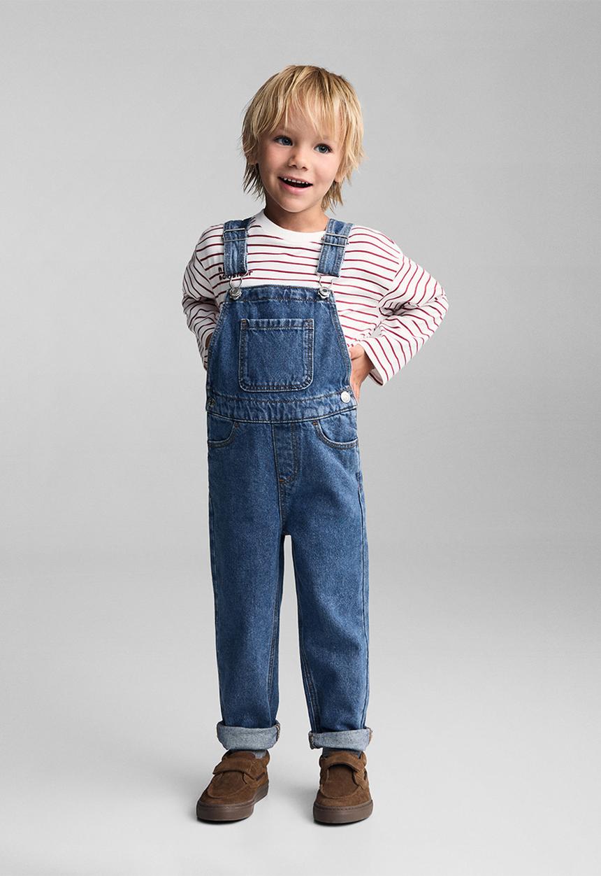 MANGO - Dungarees lucas - open blue
