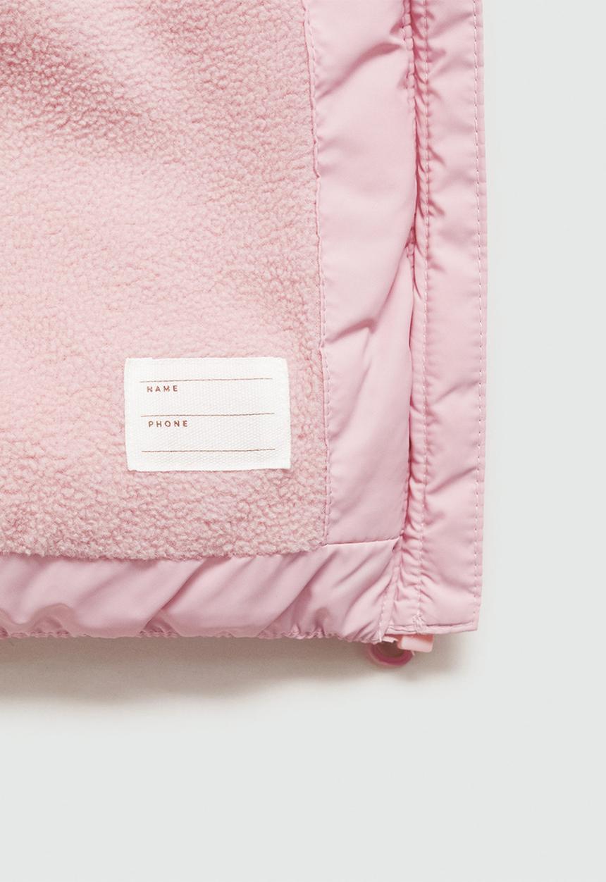 MANGO - Waistcoat roche - light/pastel pink