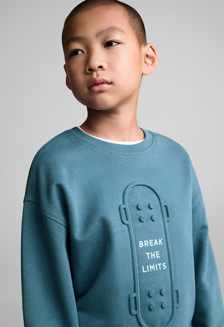 MANGO - Sweatshirt break - dark blue