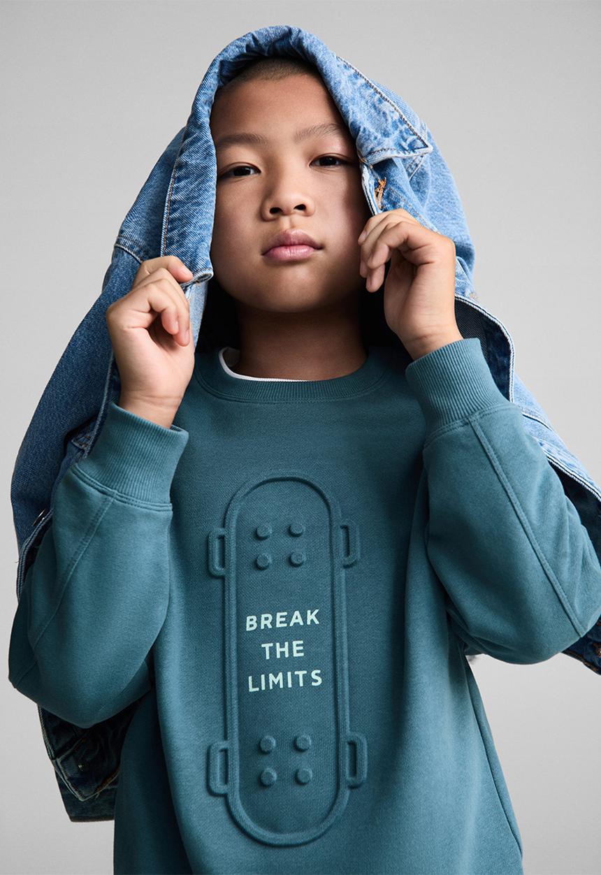 MANGO - Sweatshirt break - dark blue