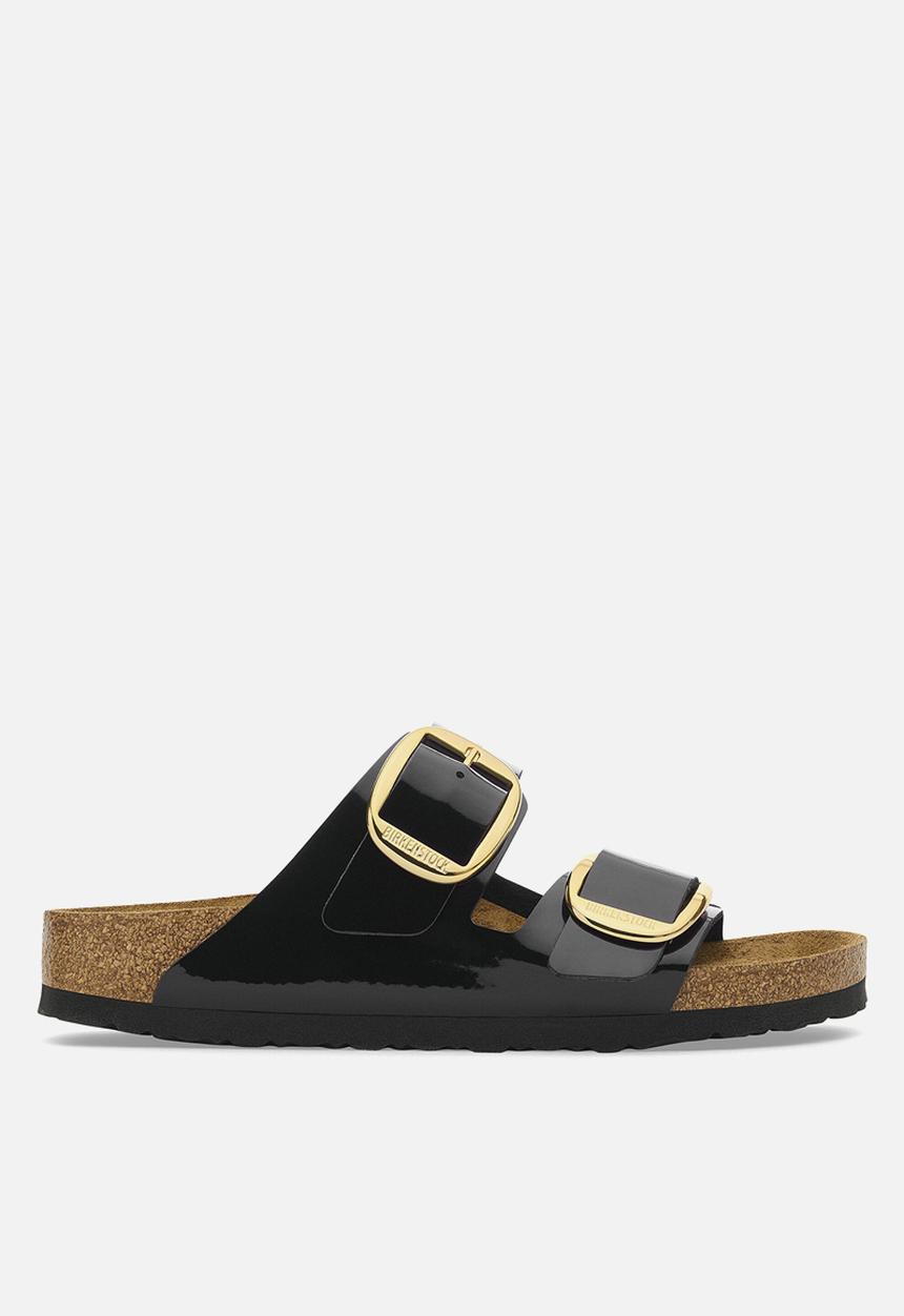 Birkenstock - Arizona platform narrow - black & gold 