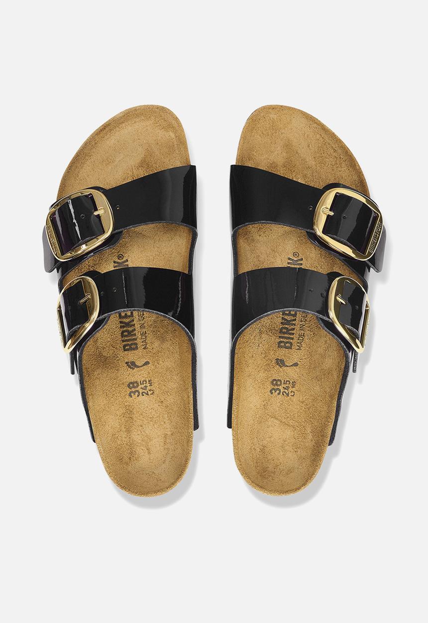 Birkenstock - Arizona platform narrow - black & gold 