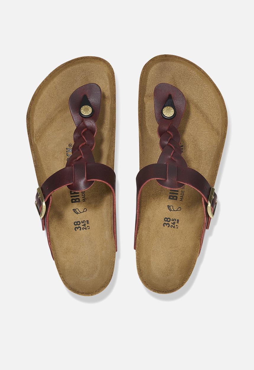 Birkenstock - Gizeh leather regualr - zinfadel
