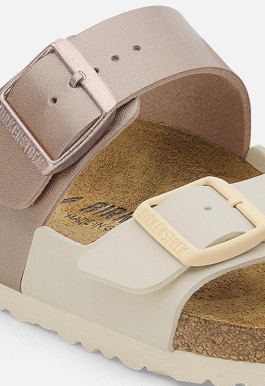 Birkenstock - Arizona split narrow - eggshell/metallic copper