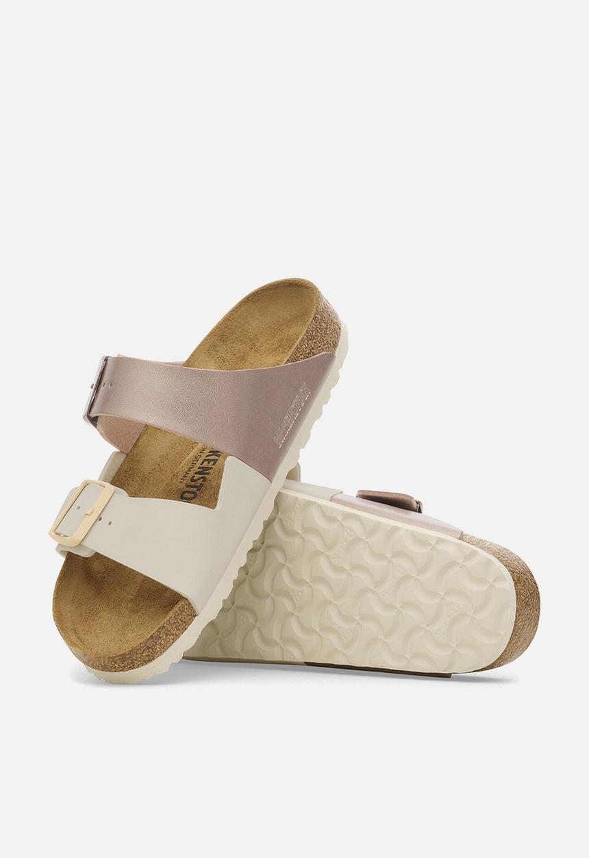 Birkenstock - Arizona split narrow - eggshell/metallic copper