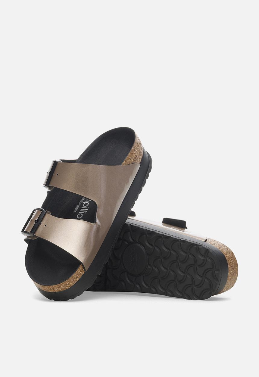 Birkenstock - Arizona platform narrow - metallic taupe