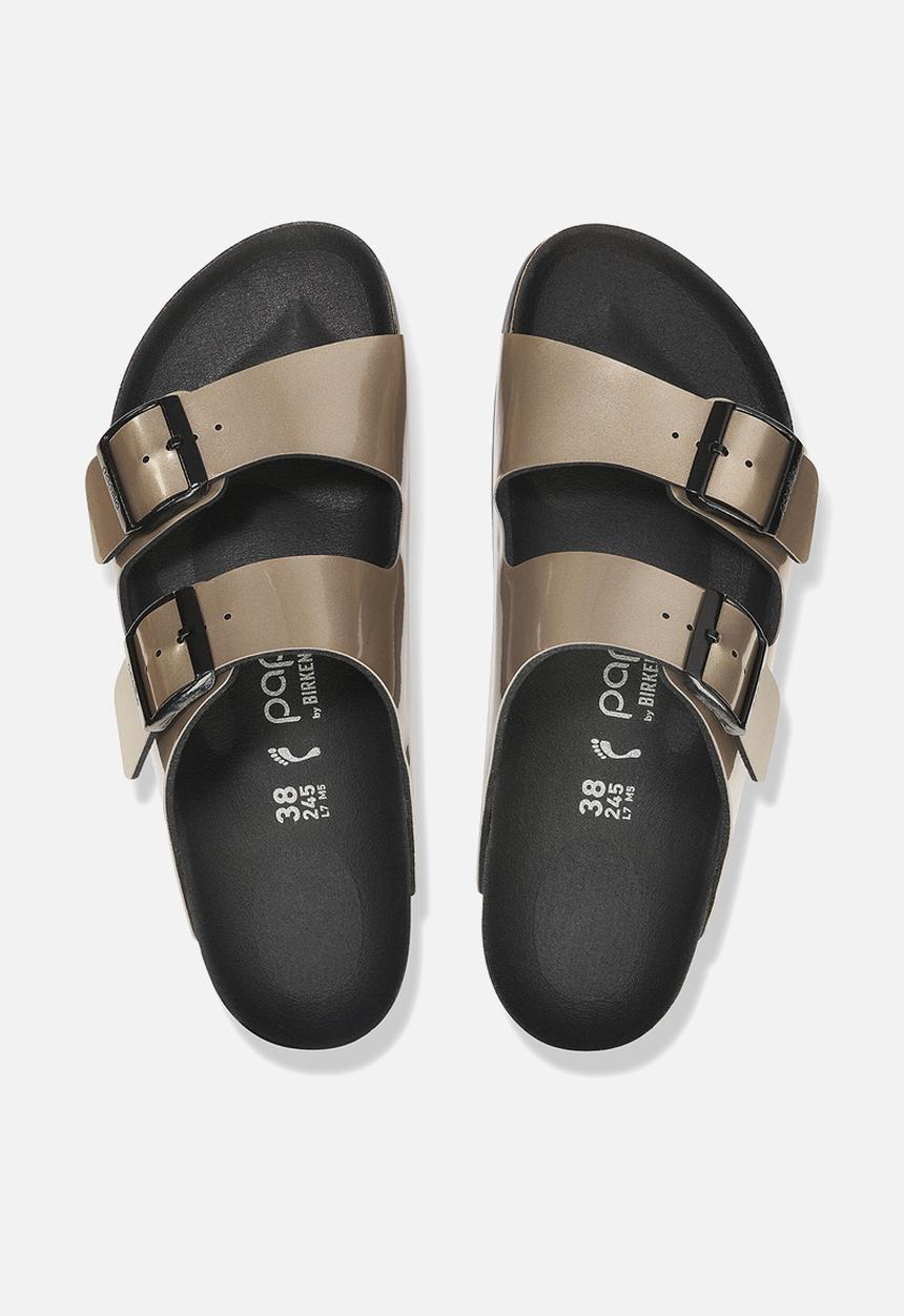 Birkenstock - Arizona platform narrow - metallic taupe