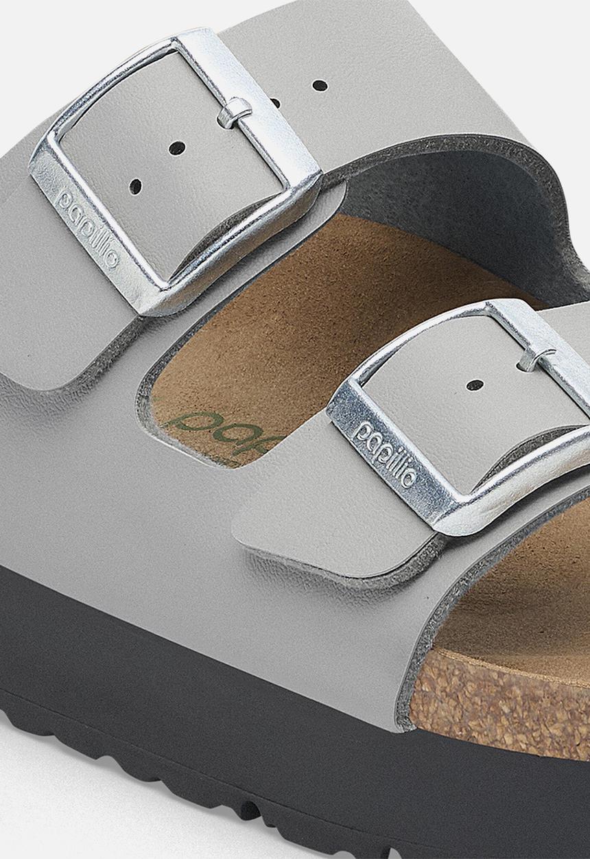 Birkenstock - Arizona platoform vegan narrow - stone coin