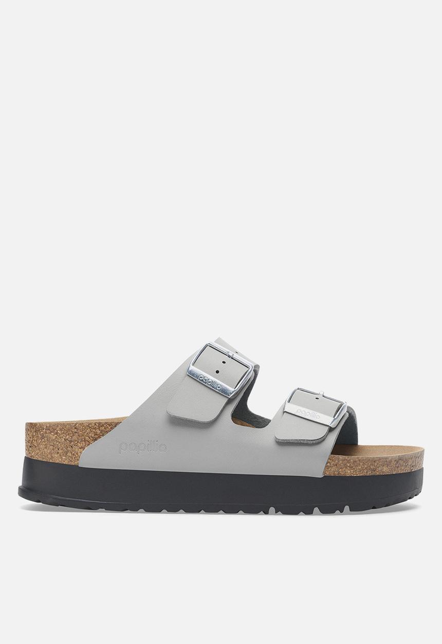Birkenstock - Arizona platoform vegan narrow - stone coin