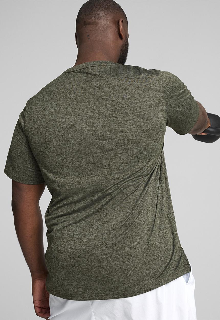 PUMA - Train fav heather cat tee - dark olive heather