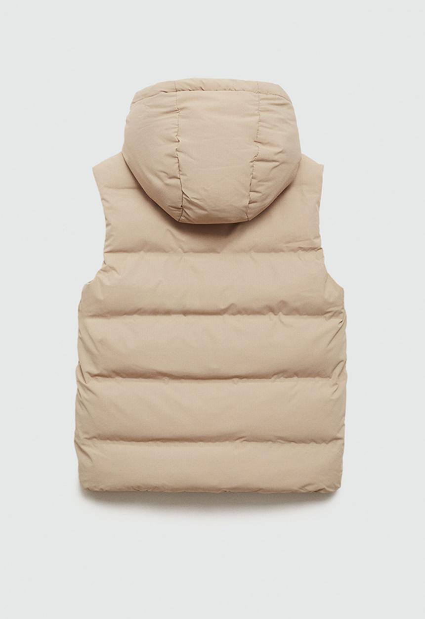 MANGO - Waistcoat manel - natural