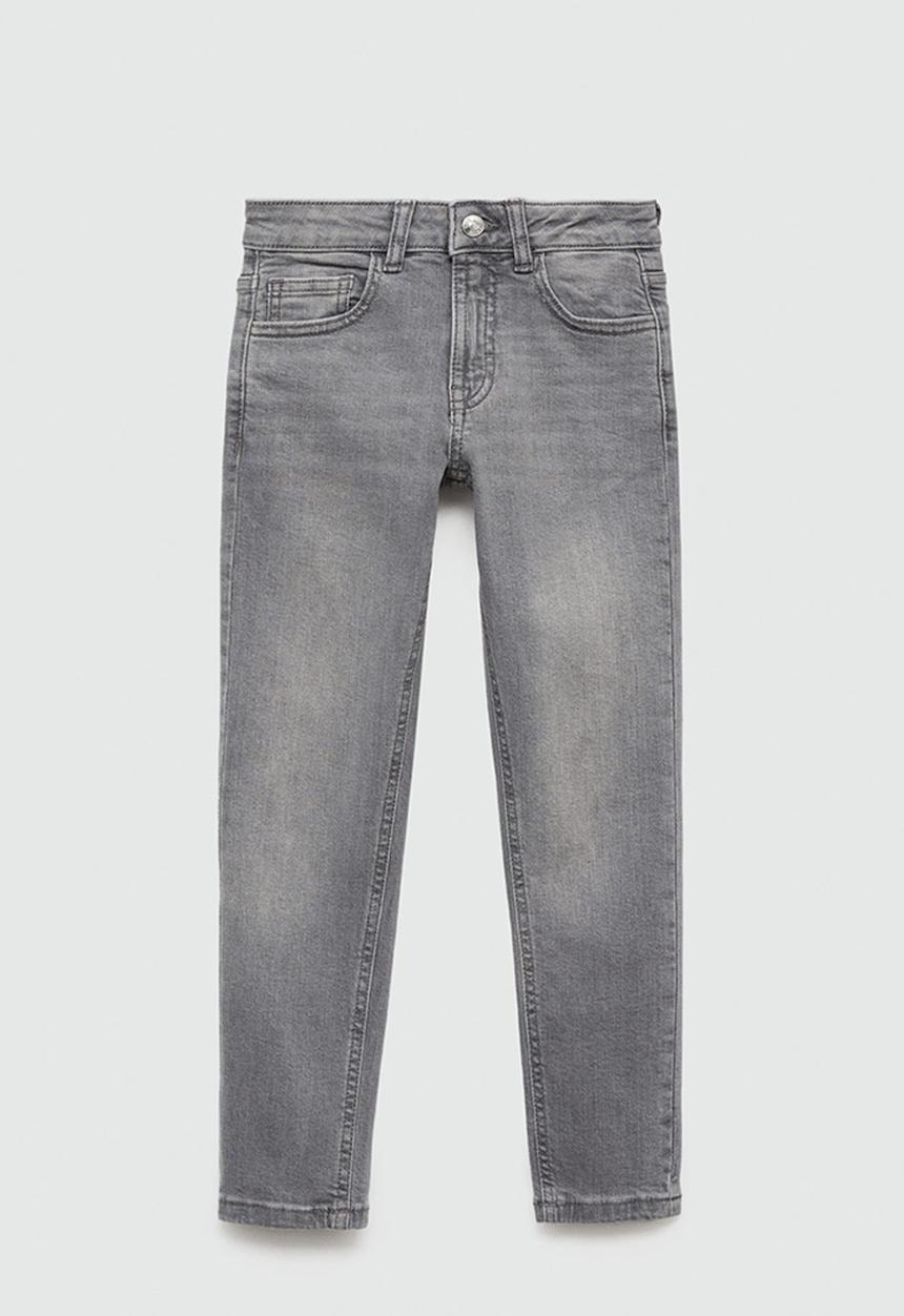 MANGO - Jeans slim - open gray