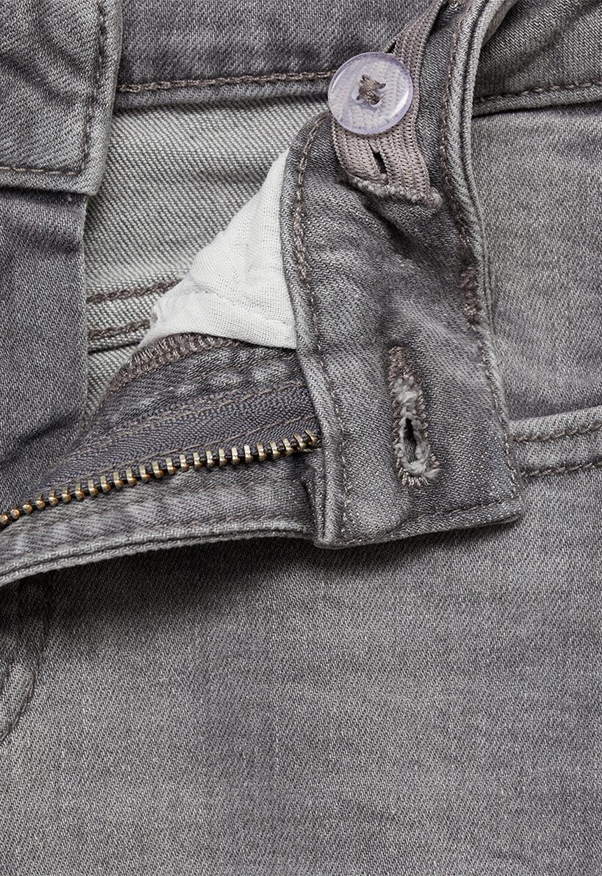 MANGO - Jeans slim - open gray