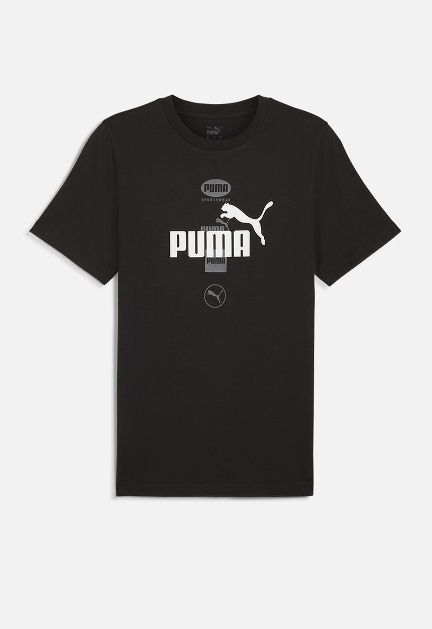 PUMA - Puma power graphic tee - puma black