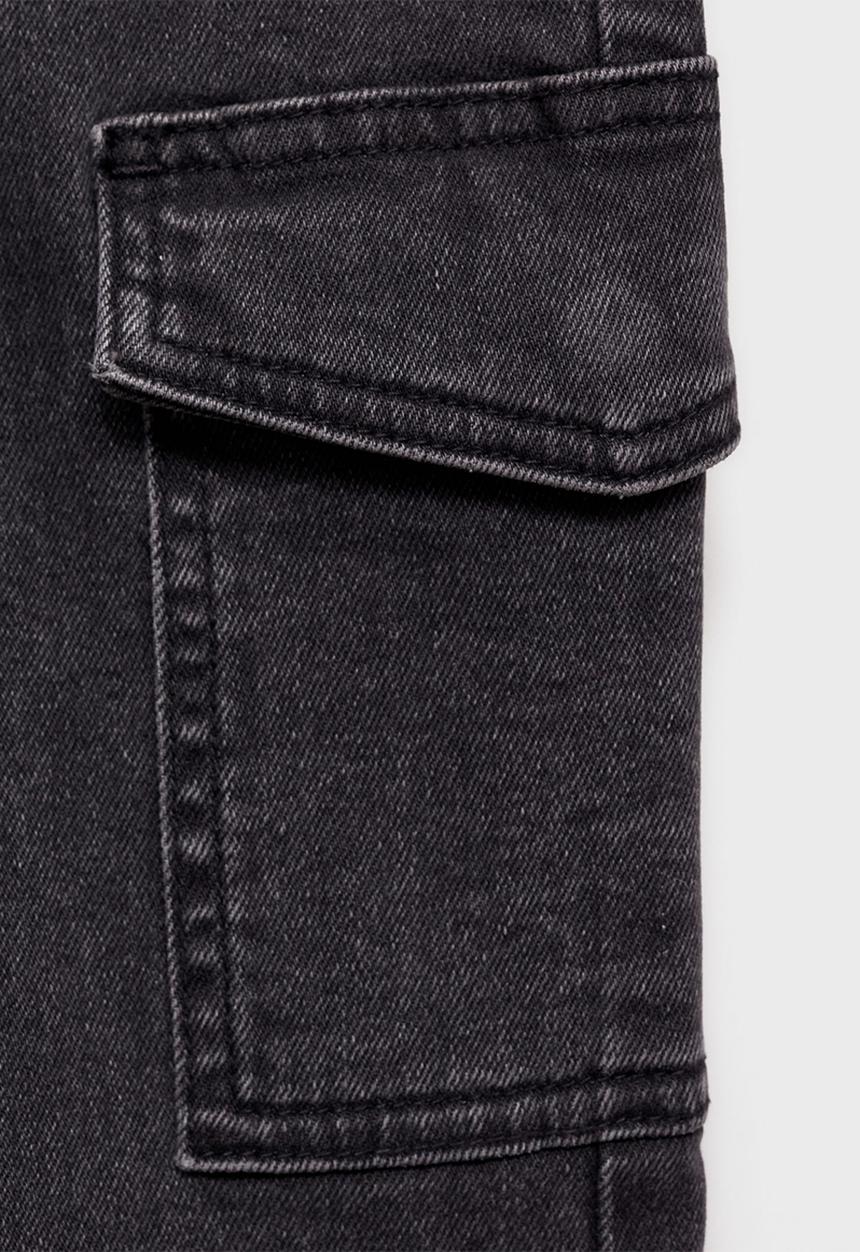 MANGO - Jeans cargo7 - charcoal
