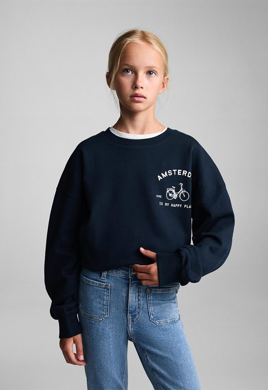 MANGO - Jeans flare7 - open blue