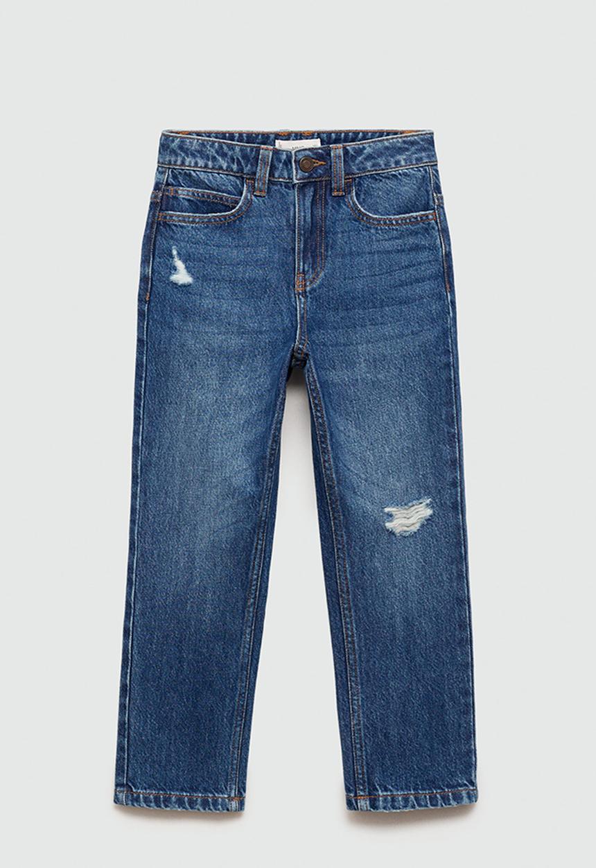 MANGO - Jeans dad - open blue