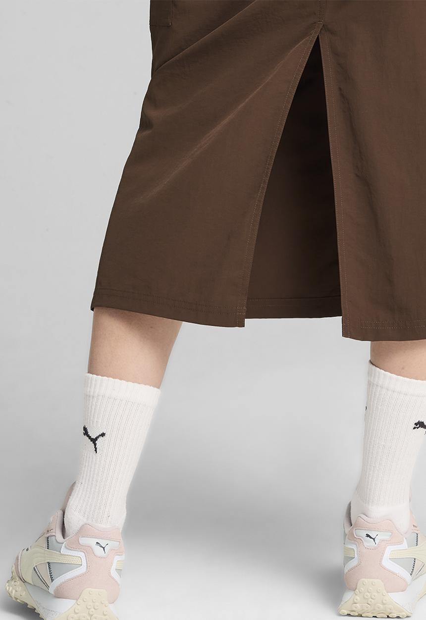 PUMA - Downtown Cargo Midi Skirt Wv - Espresso Brown