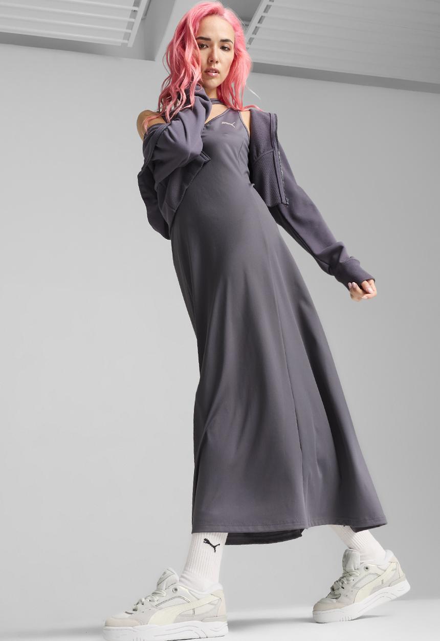 PUMA - Dare To Gym2K Maxi Dress - Galactic Gray