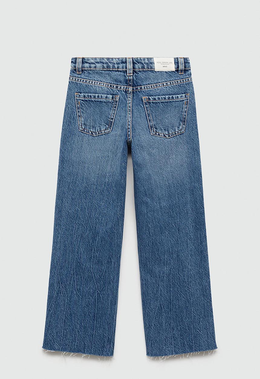 MANGO - Jeans wide7 - open blue