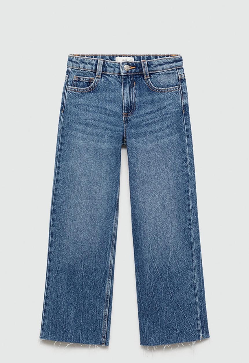 MANGO - Jeans wide7 - open blue
