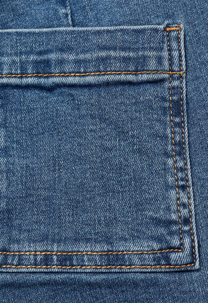 MANGO - Jeans seamless - open blue