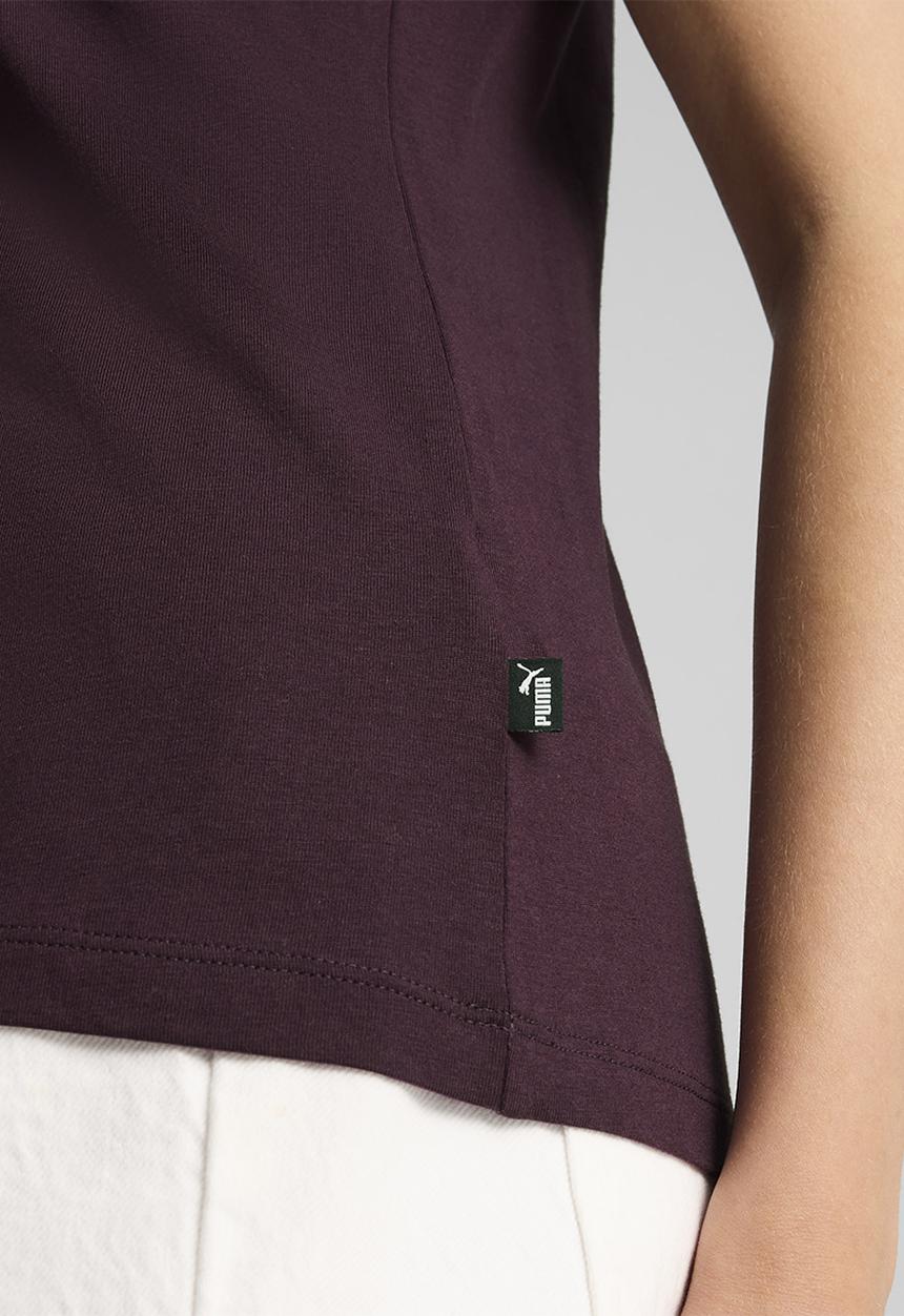 PUMA - Plus Ess+ Metallic Logo Tee - Midnight Plum