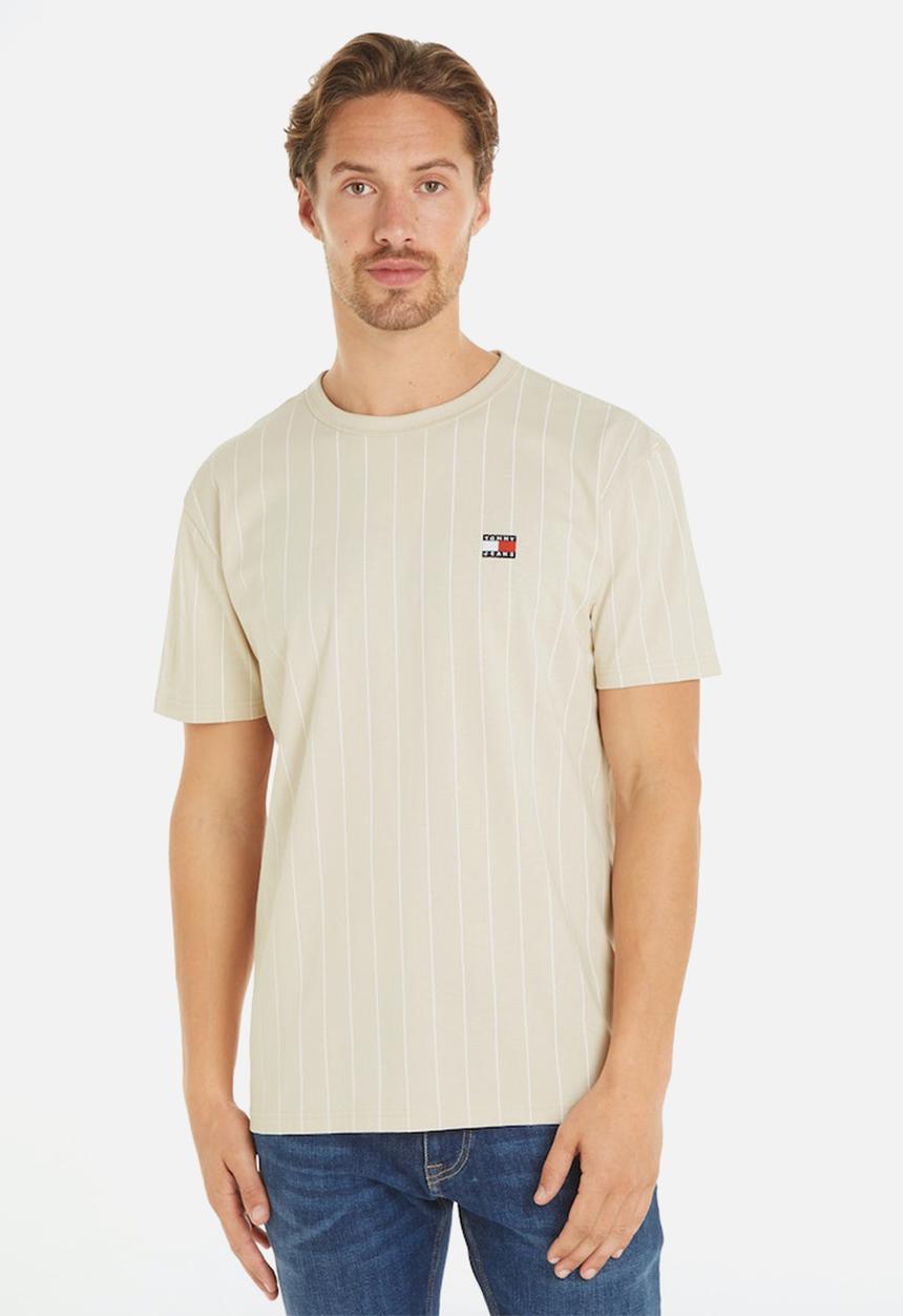 Tommy Hilfiger - Tjm reg vertical stripe tee ext - Newsprint