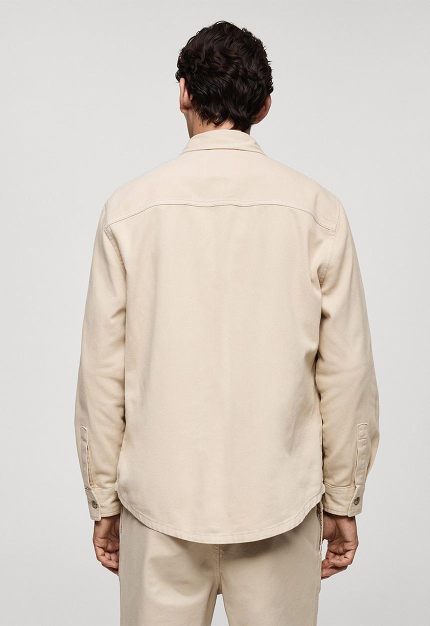 MANGO - Overshirt jazz - beige