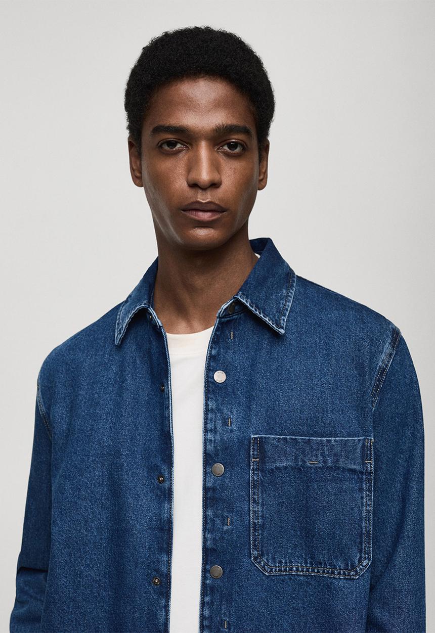 MANGO - Overshirtfresno - blue