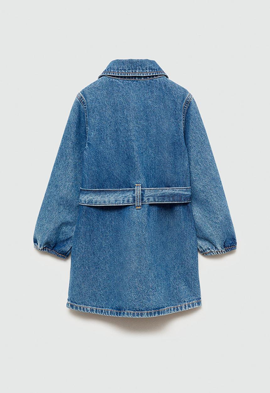 MANGO - Dress aina - open blue2