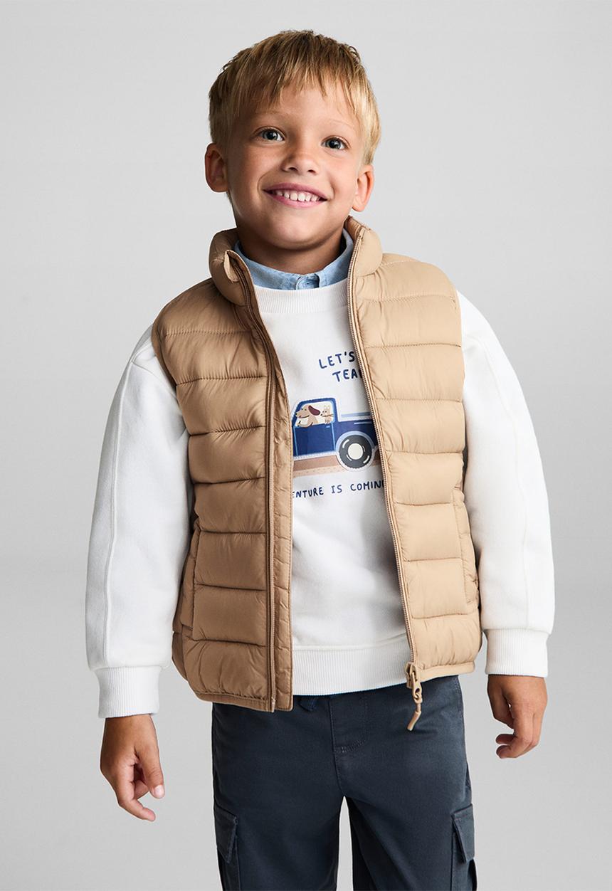 MANGO - Waistcoat alvarito - light beige
