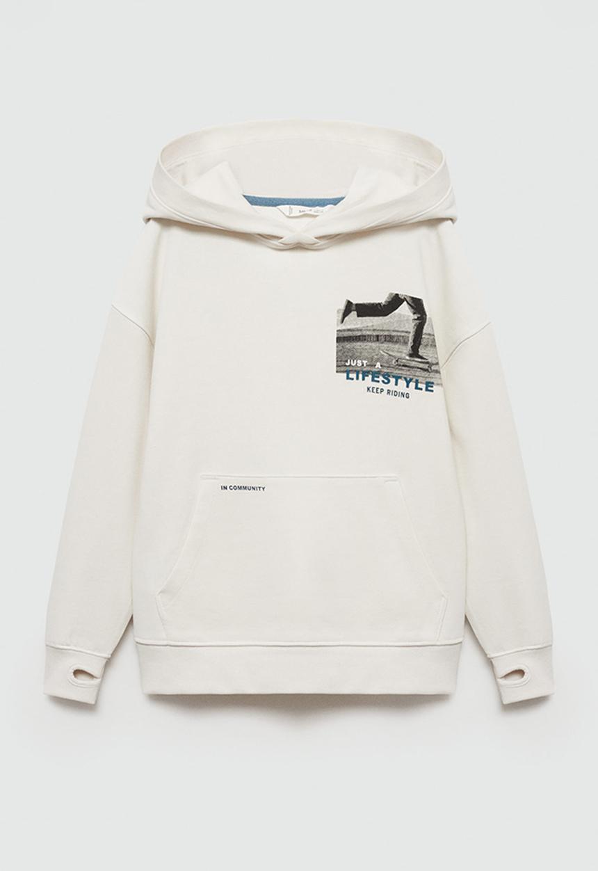 MANGO - Sweatshirt just - light/pastel brown