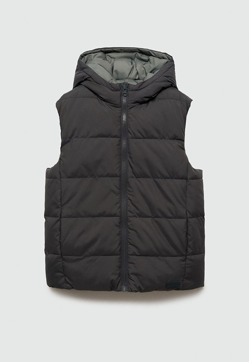 MANGO - Waistcoat mario - charcoal
