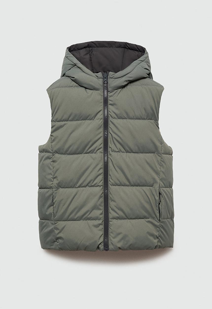 MANGO - Waistcoat mario - charcoal