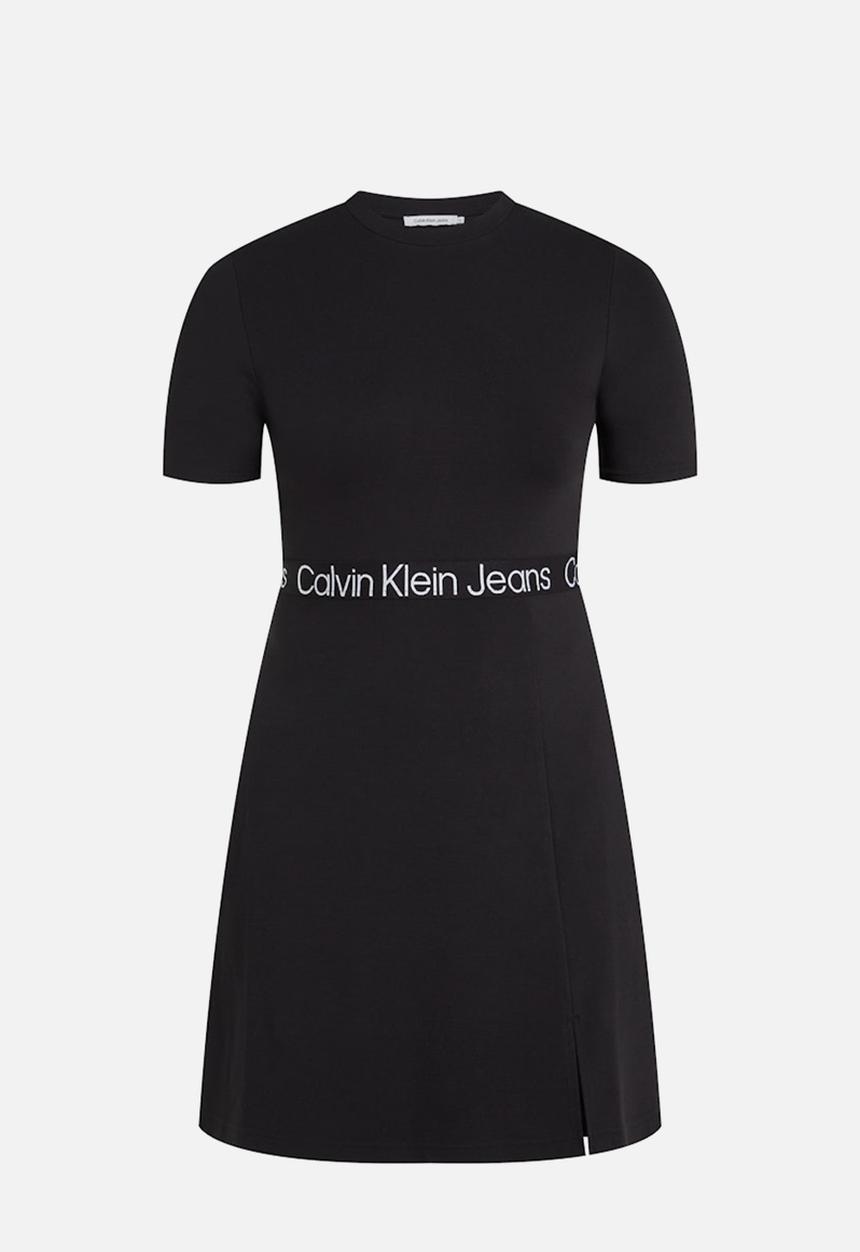 Calvin Klein - Plus tape milano short sleeve dress - ck black