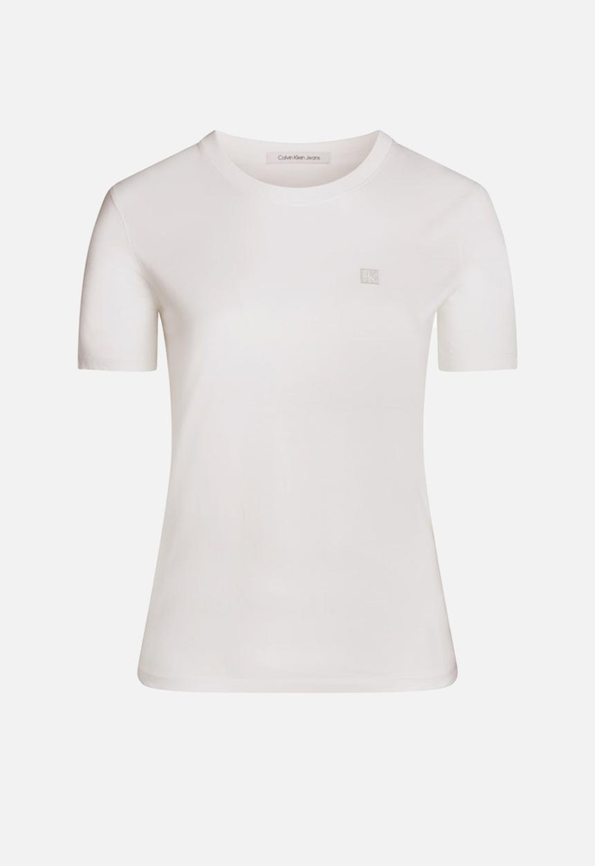 Calvin Klein - Plus diffused ck regular tee - ivory