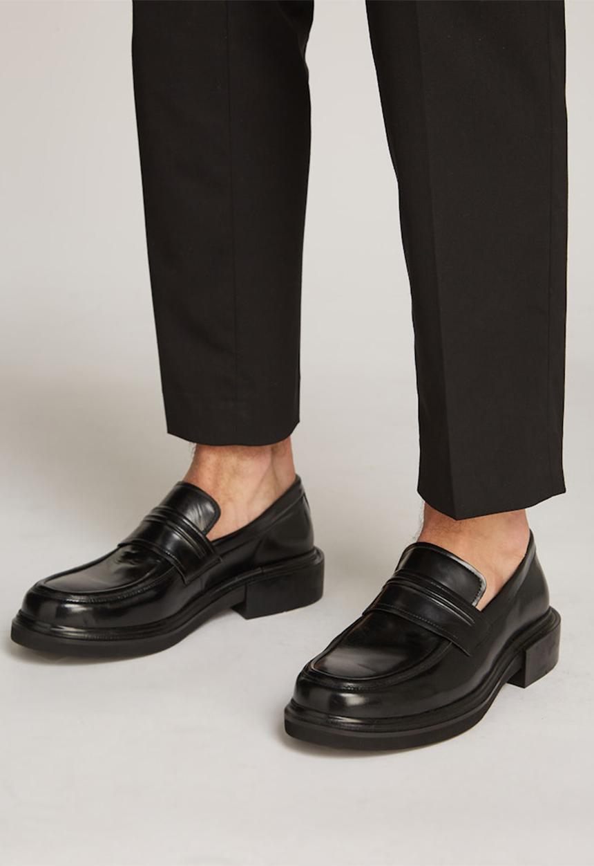 Calvin Klein - Mocassin leather - black