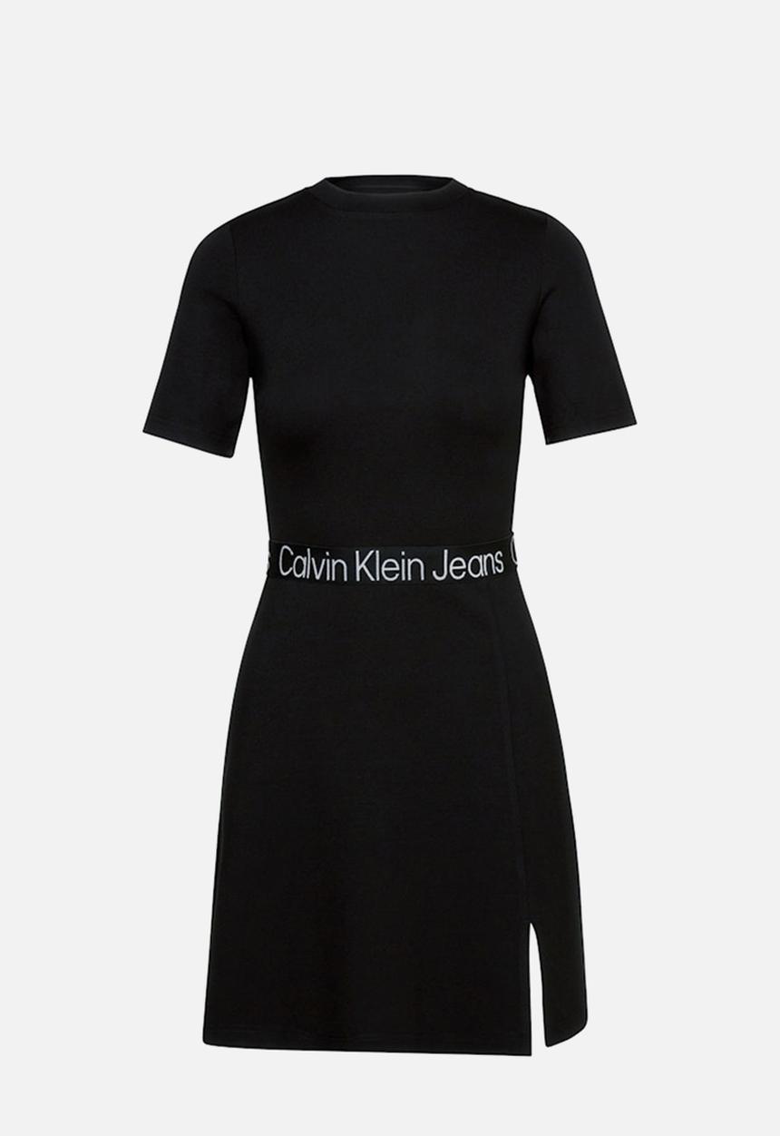 Calvin Klein - Tape milano short sleeve dress - ck black