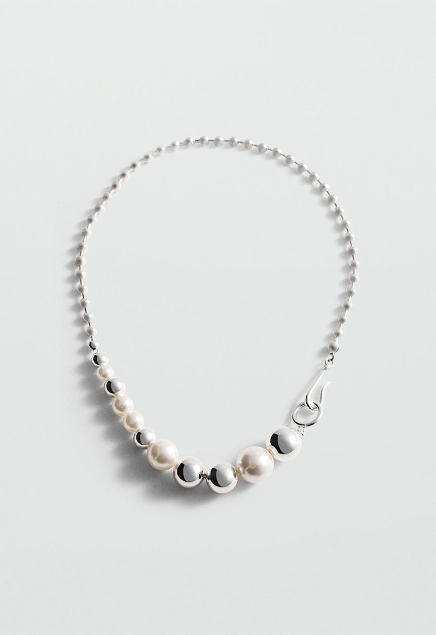 MANGO - Necklace lourdes - silver