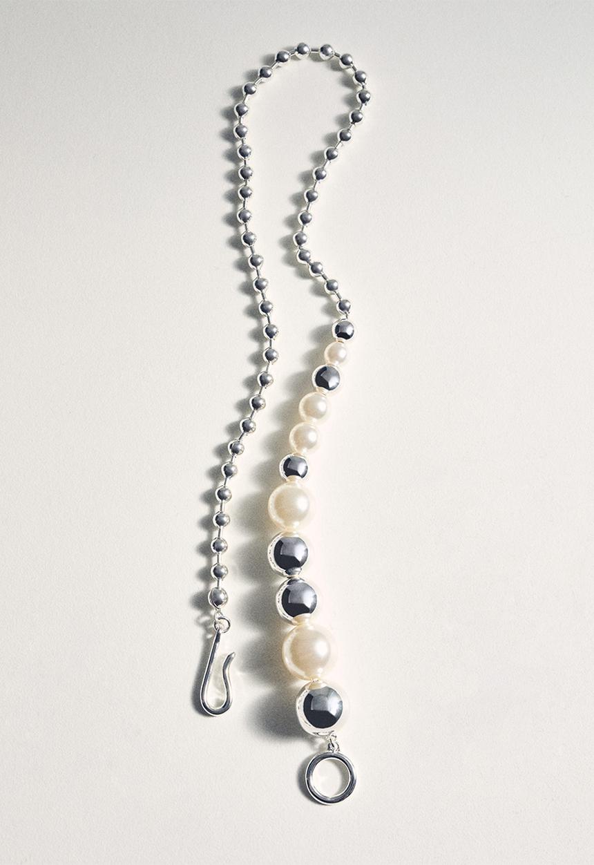 MANGO - Necklace lourdes - silver