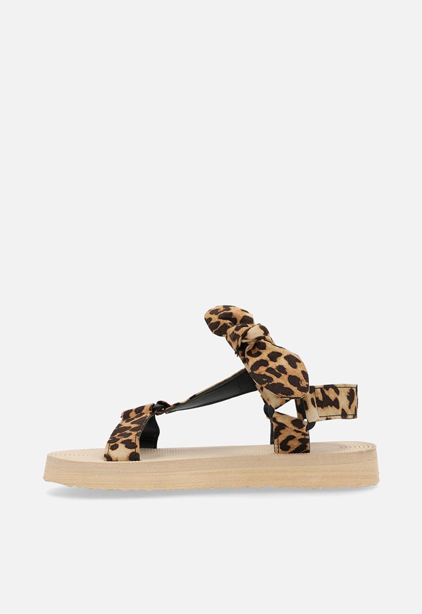 Pop Candy - Leopard print sandals - brown & black