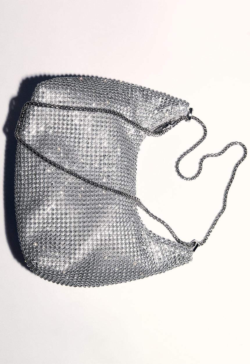MANGO - Handbag sasha -silver
