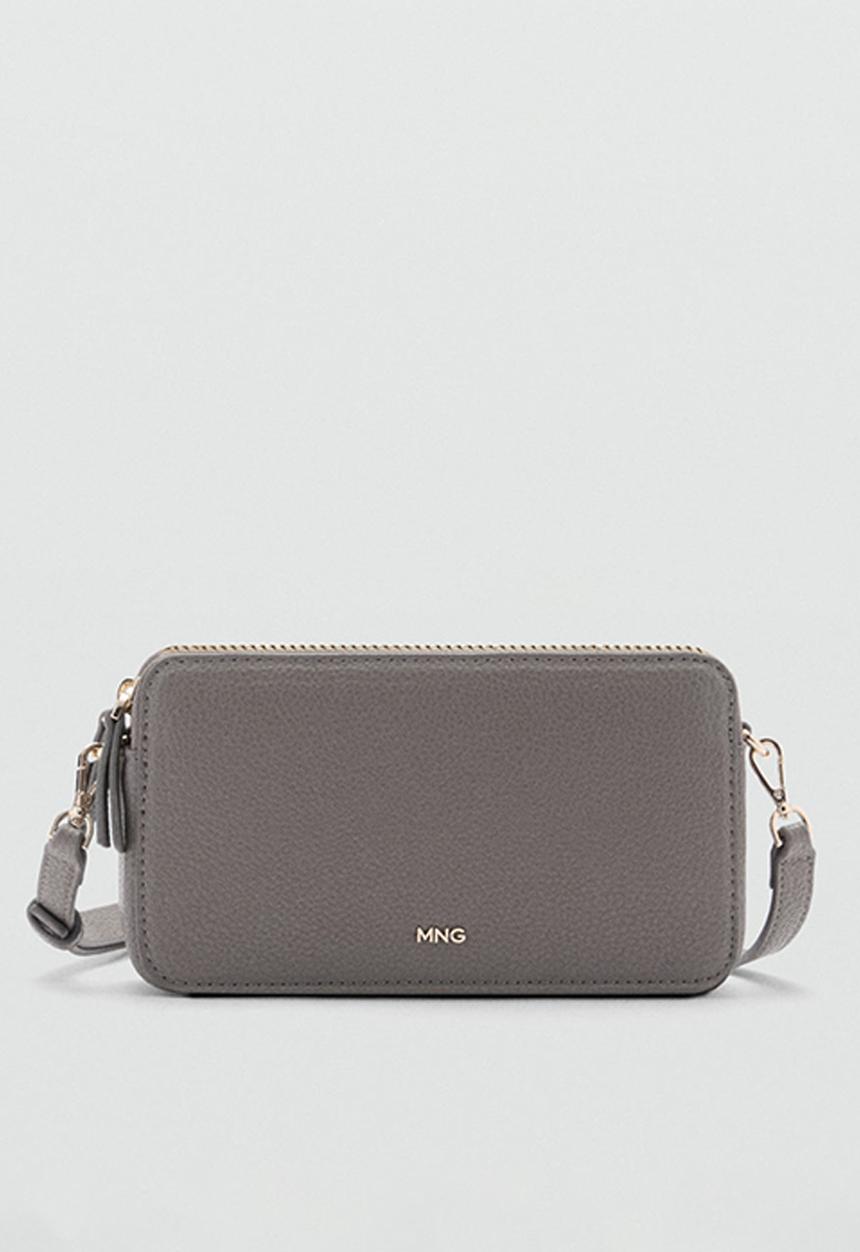 MANGO - Crossbody bag donga -Gray
