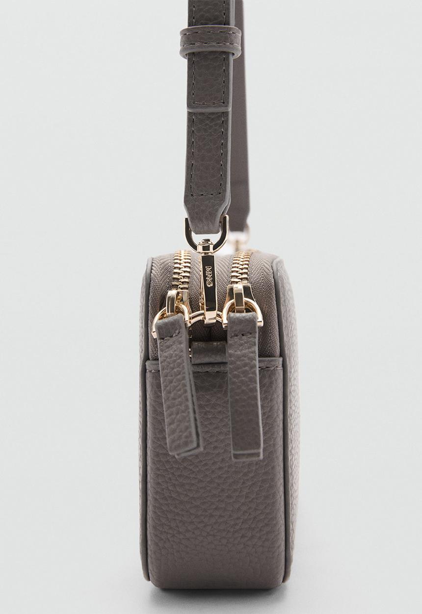 MANGO - Crossbody bag donga -Gray