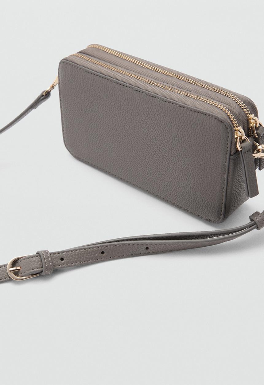 MANGO - Crossbody bag donga -Gray
