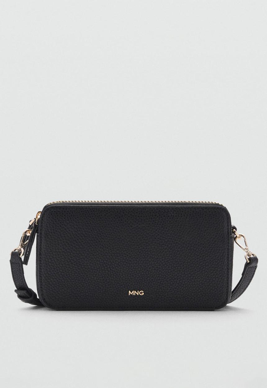 MANGO - Crossbody bag donga -Black