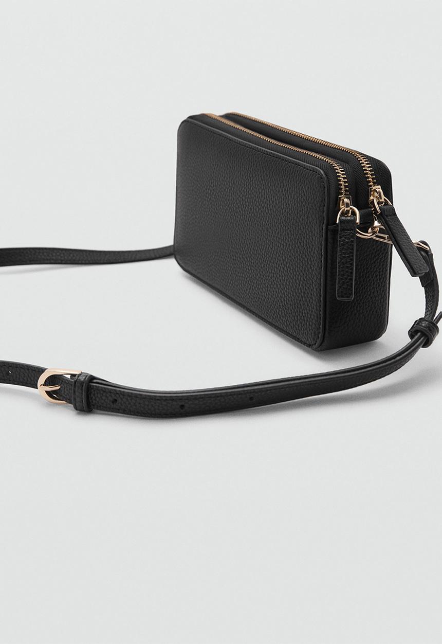 MANGO - Crossbody bag donga -Black