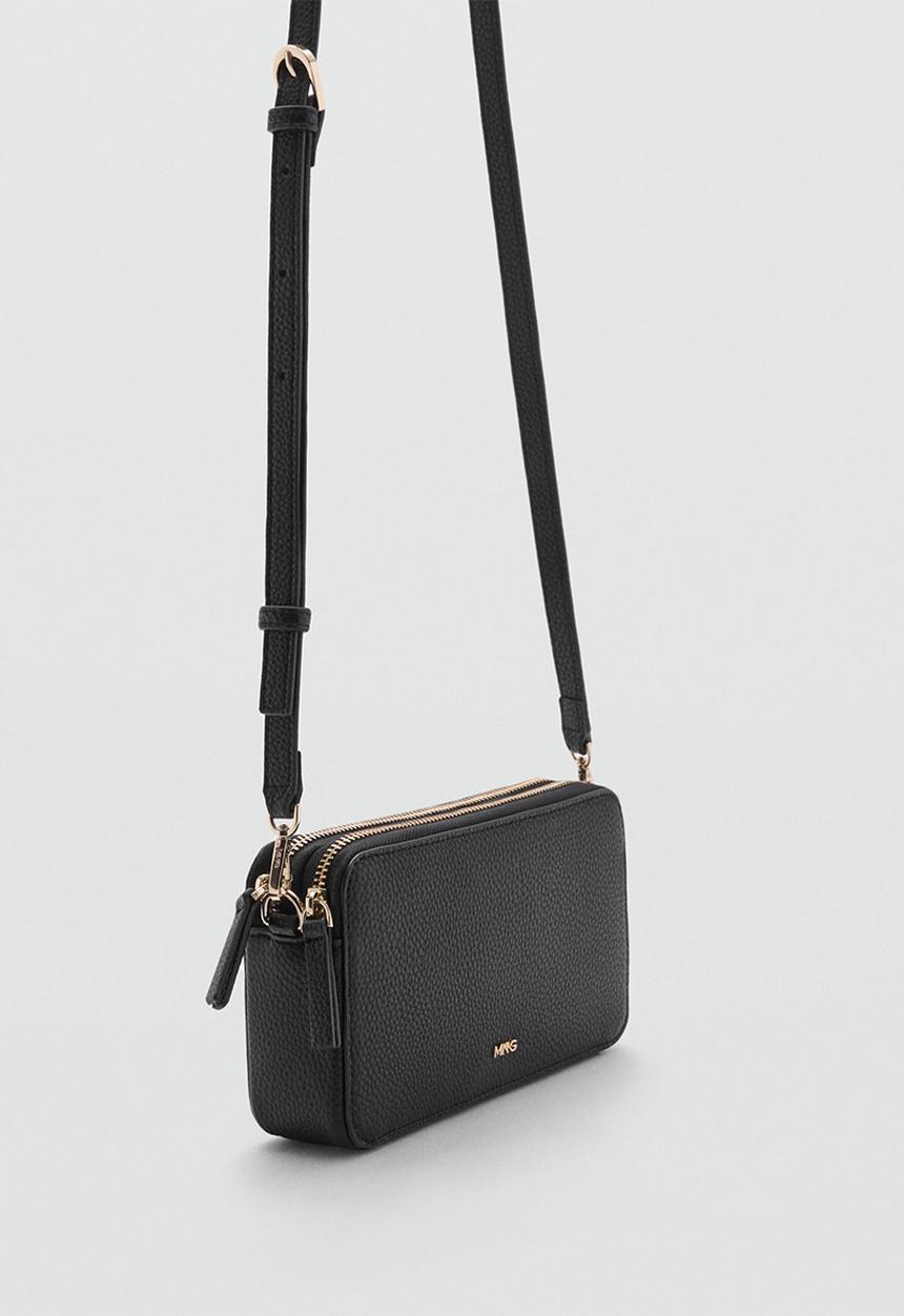 MANGO - Crossbody bag donga -Black